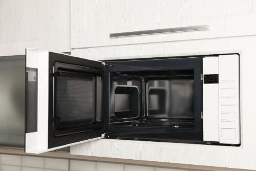 built-in microwave installation