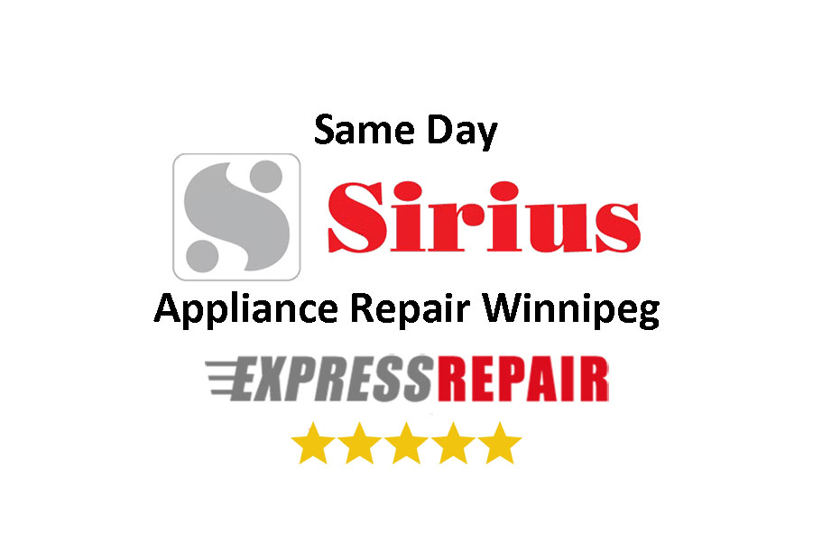 Sirius appliances we repair Winnipeg