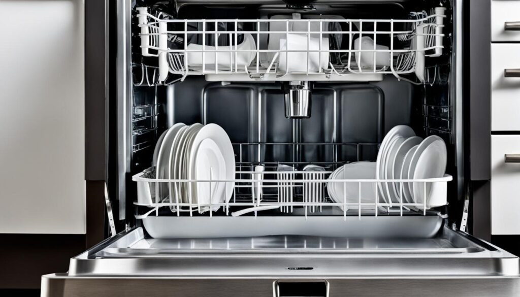hard water deposits in dishwasher