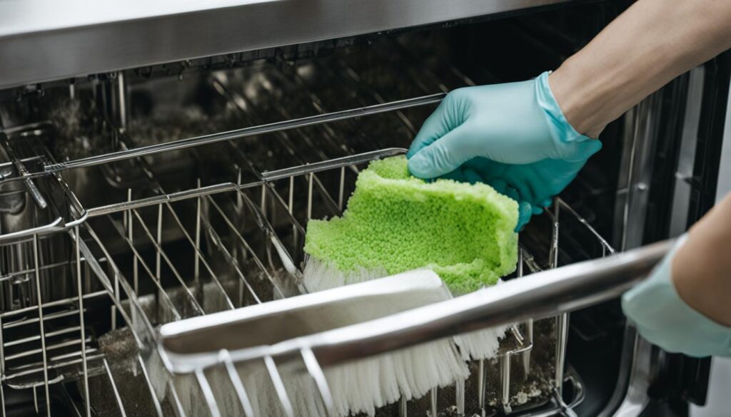 Cleaning Process for Dishwasher Filters