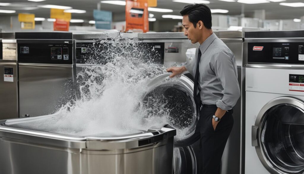 common issues with commercial washing machines
