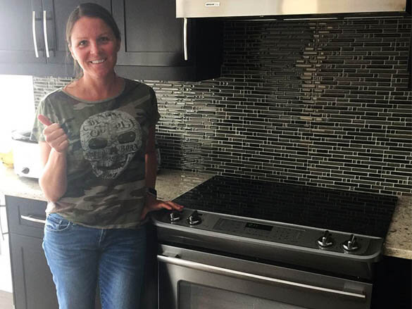 Oven repair completed