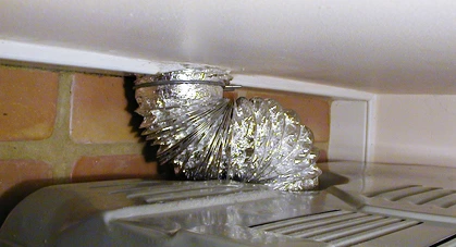 Crushed Dryer Exhaust Vent