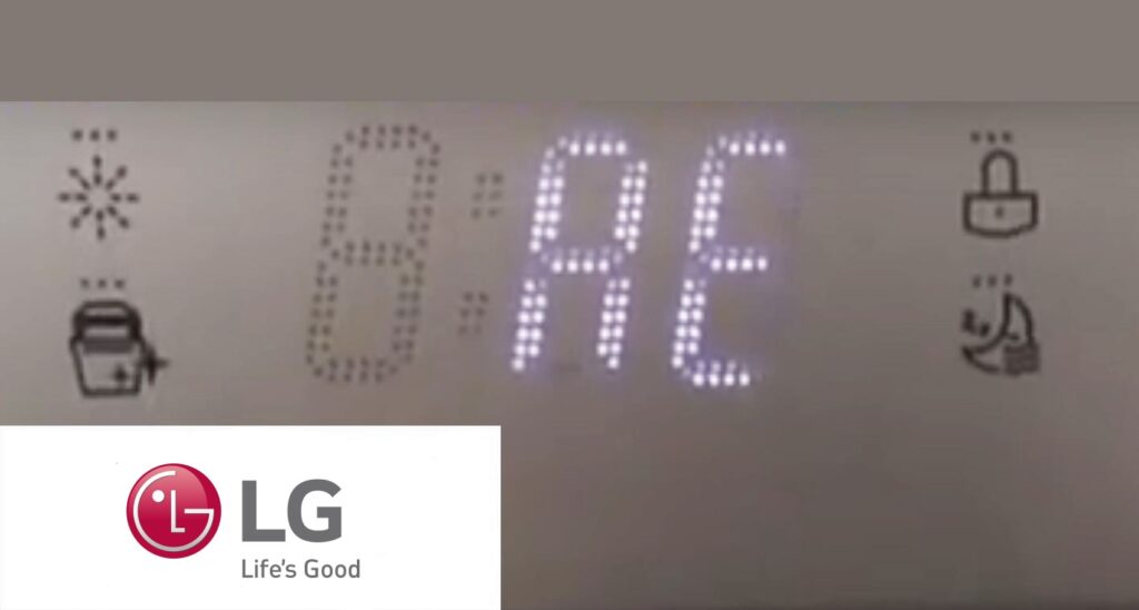 LG dishwasher error code AE