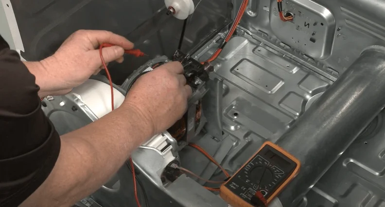 Testing dryer motor with multimeter