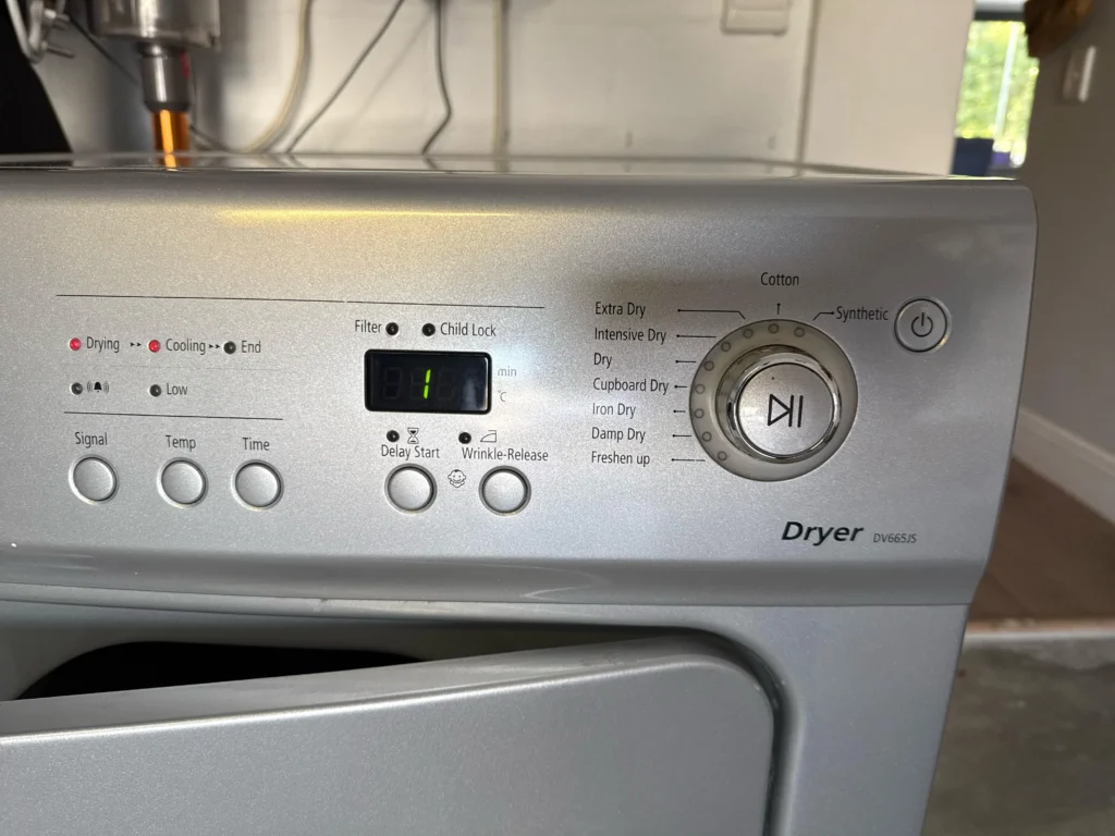 samsung dryer not fully close