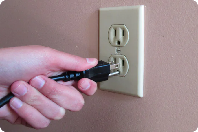 unplug the dryer