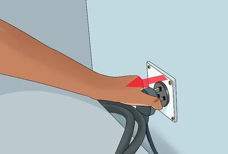 unplugging samsung dryer