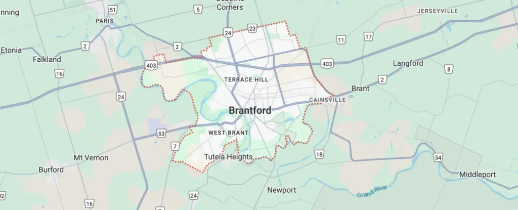 Brantford Appliance Repair Service Area