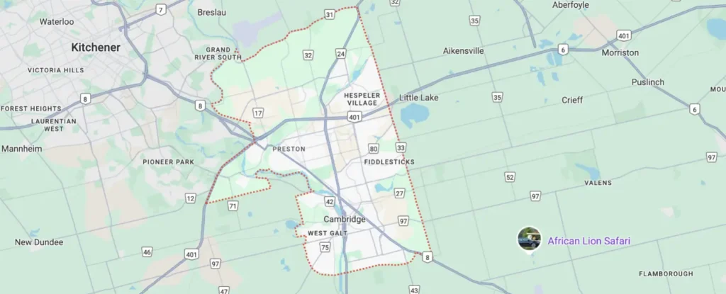 Cambridge Appliance Repair Service Area