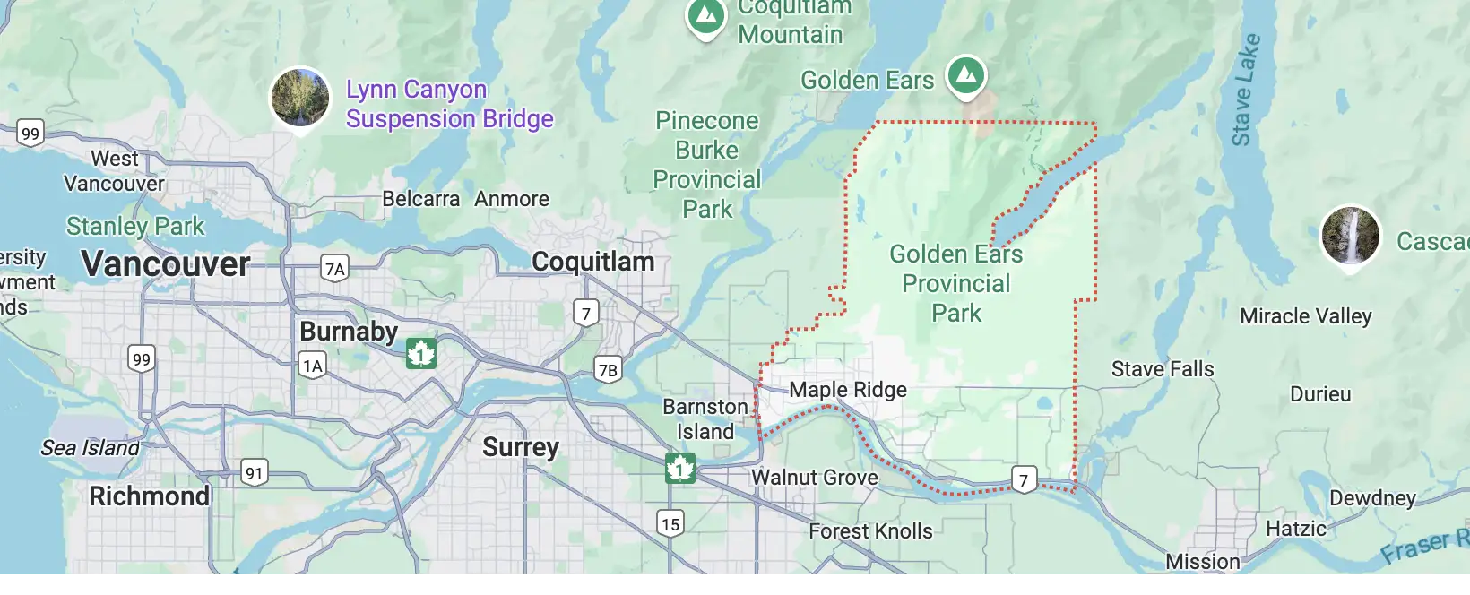 Areas We serve in MAPLE RIDGE