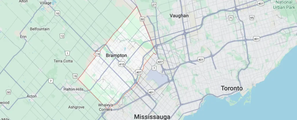 Brampton Appliance Repair Service Area