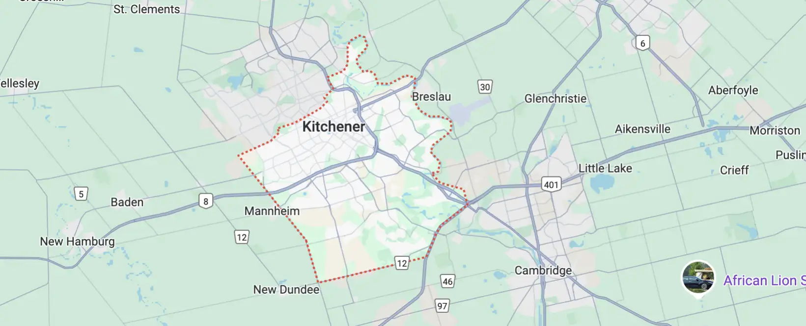 Kitchener Appliance Repair – Service Area