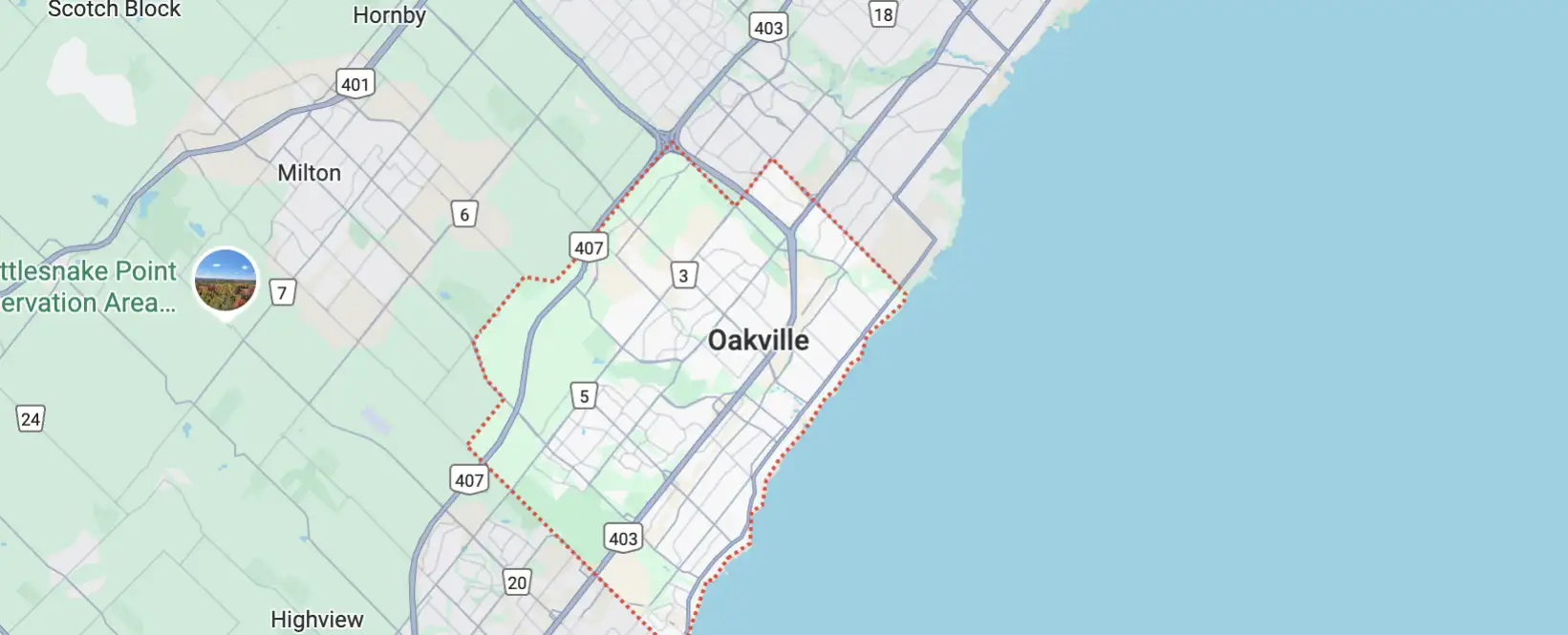 OAKVILLE Appliance Repair Service Area