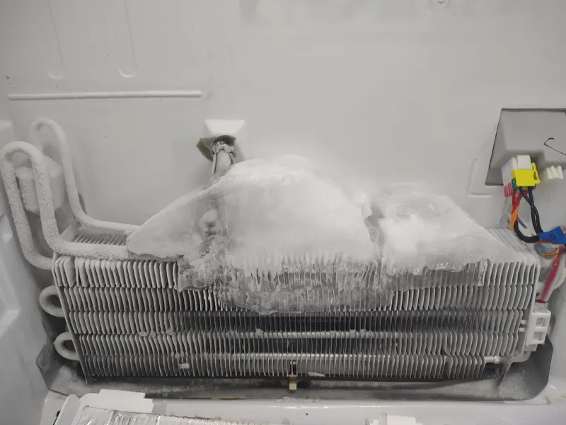 Ice Buildup Blocking the Fan