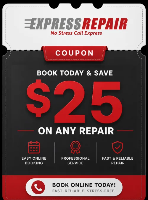 Book today and save $25 on any repair
