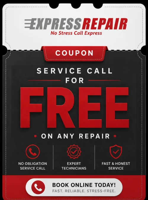 Service call for free on any repair