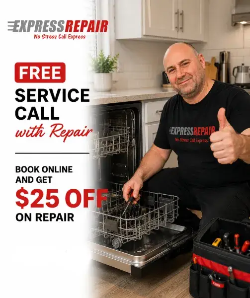 Express Repair dishwasher repair technician